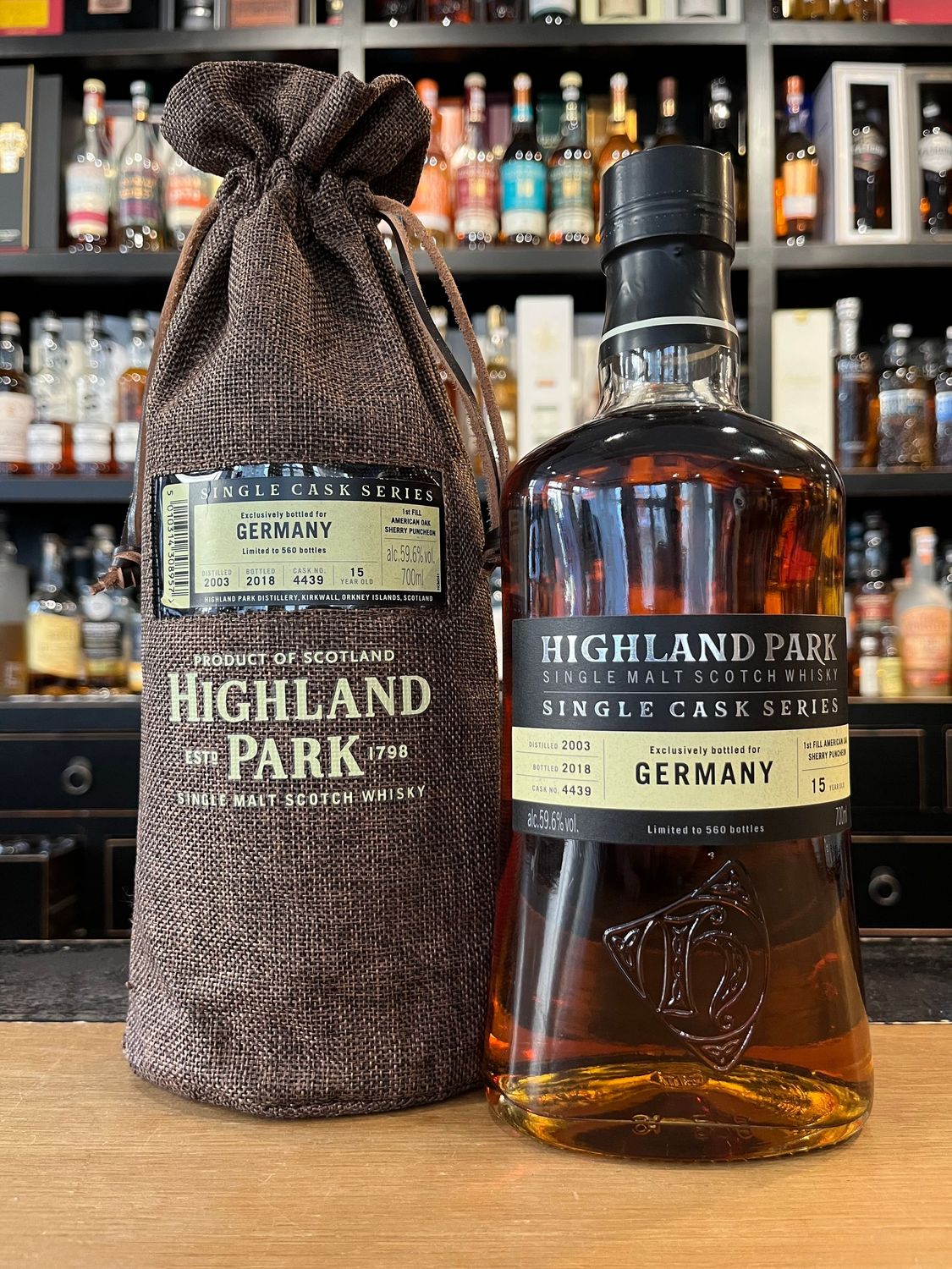 Highland Park 15 Jahre  2003/2018 Single Cask Series mit 0,7l und 59,6%