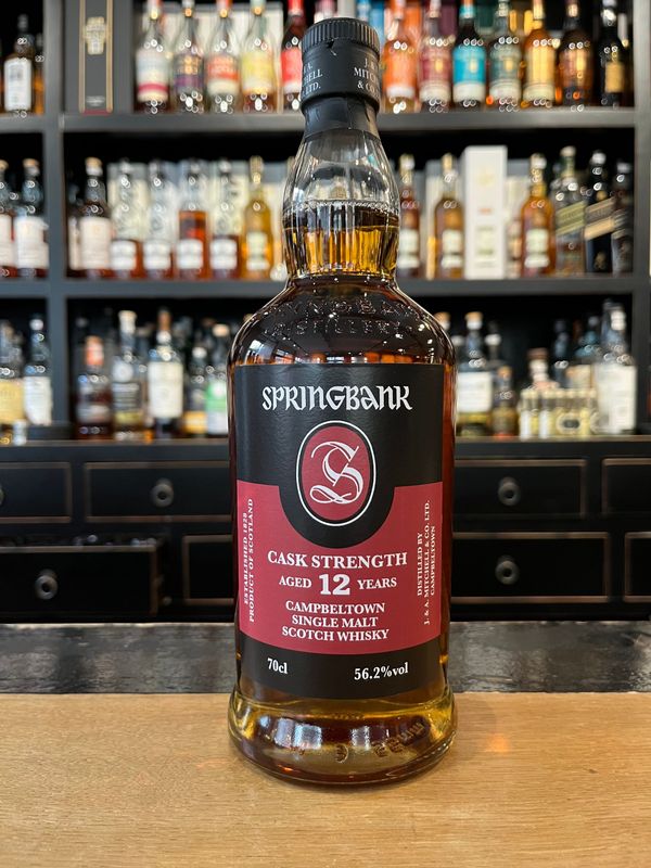 Springbank 12 Jahre Cask Strength 10.09.2024 mit 0,7L und 56,2% Springbank 12 Jahre Cask Strength 10.09.2024 mit 0,7L und 56,2%