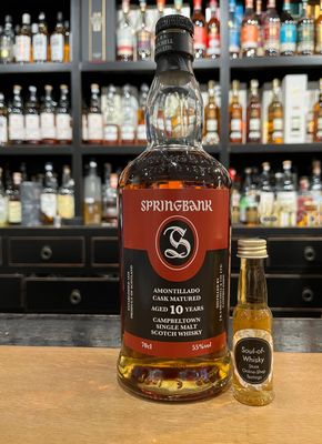 Springbank 10 Jahre Amontillado Sample mit 2cl und 55% Springbank 10 Jahre Amontillado Sample mit 2cl und 55%