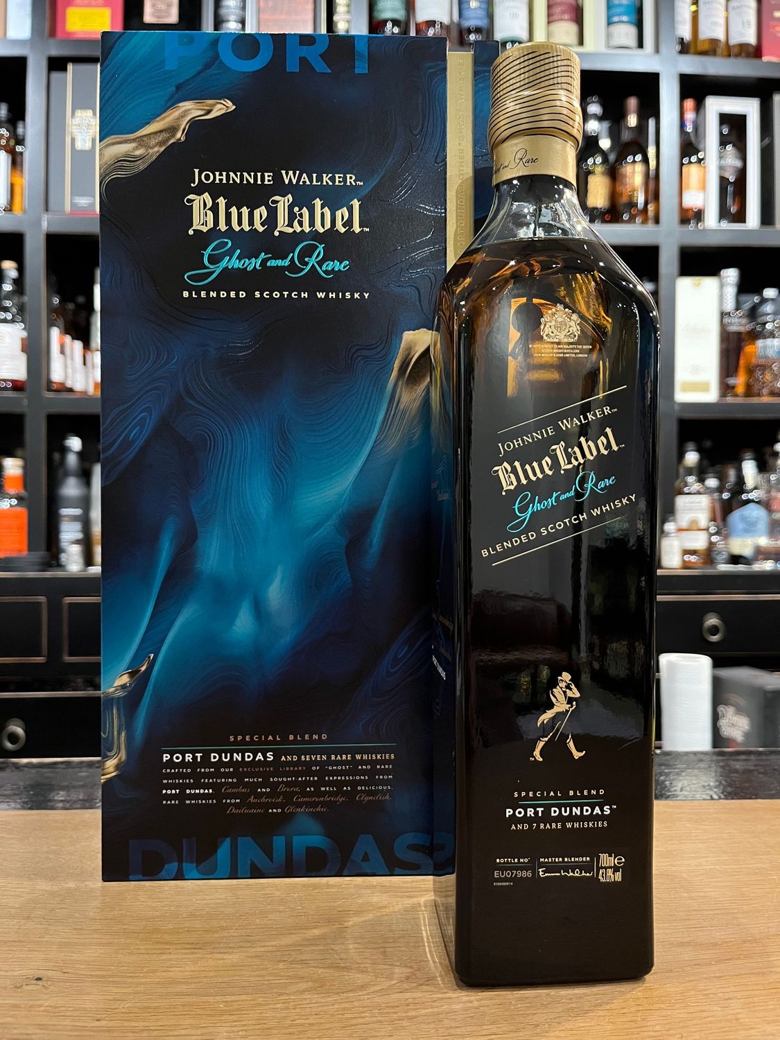 Johnnie Walker Blue Label Ghost and Rare Port Dundas 