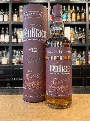 Benriach 12 Jahre Sherry Wood Alte Verpackung mit 0,7L und 46% Benriach 12 Jahre Sherry Wood Alte Verpackung mit 0,7L und 46%