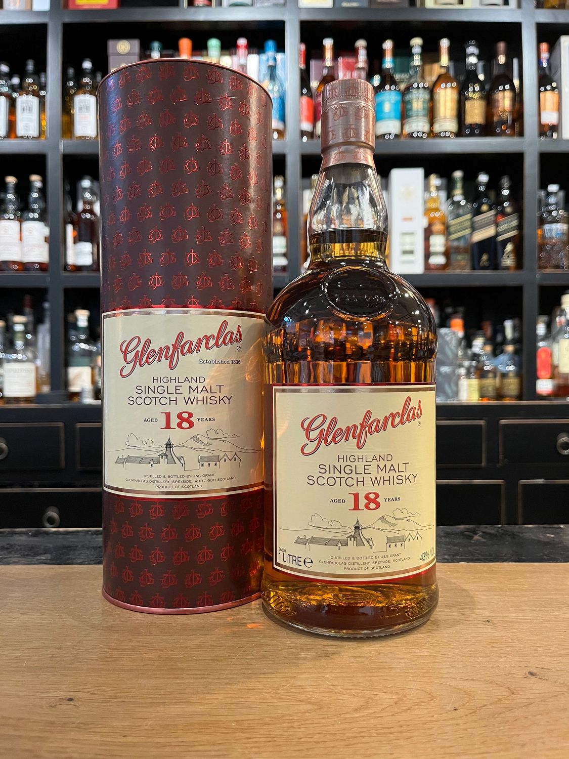 Glenfarclas 18 Jahre Ausverkaufte Abfüllung mit 1L und 46%