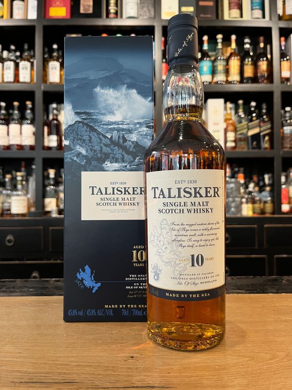 Talisker 10 Jahre Alte Verpackung mit 0,7 L und 45,8% Talisker 10 Jahre Alte Verpackung mit 0,7 L und 45,8%
