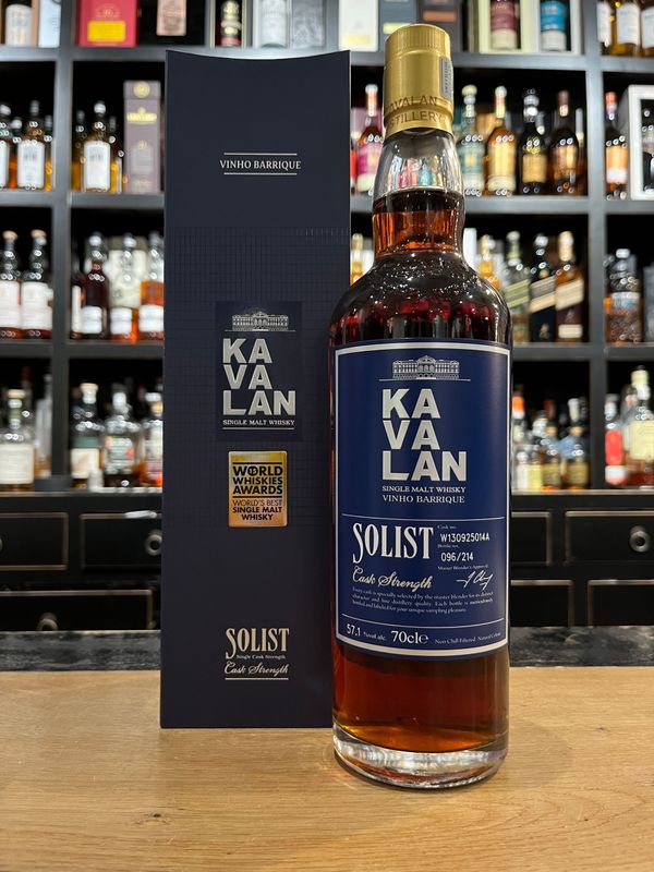 Kavalan Solist Vinho Barrique Cask Strength mit 0,7l und 57,1%