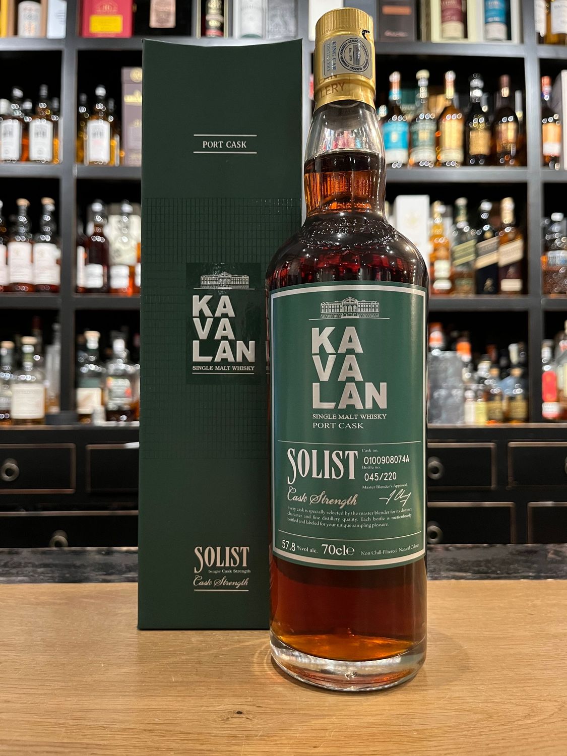 Kavalan Solist Port Cask Cask Strength mit 0,7l und 57,8%