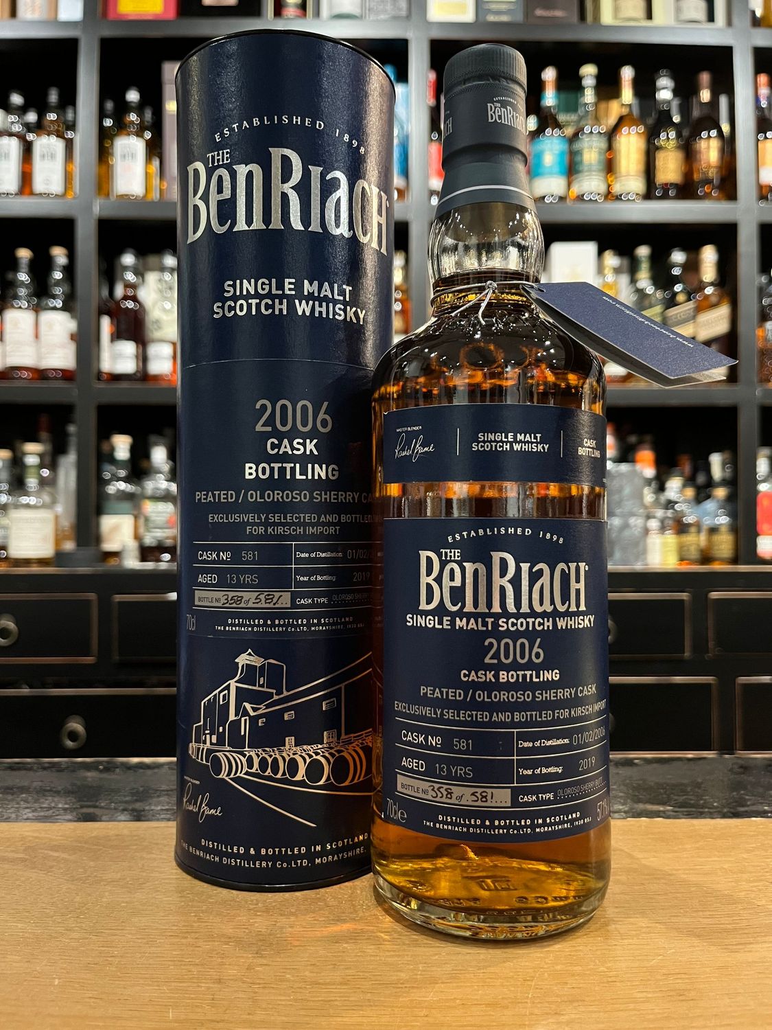 Benriach 13 Jahre 2006/2019 Peated Oloroso Sherry Butt Single Cask