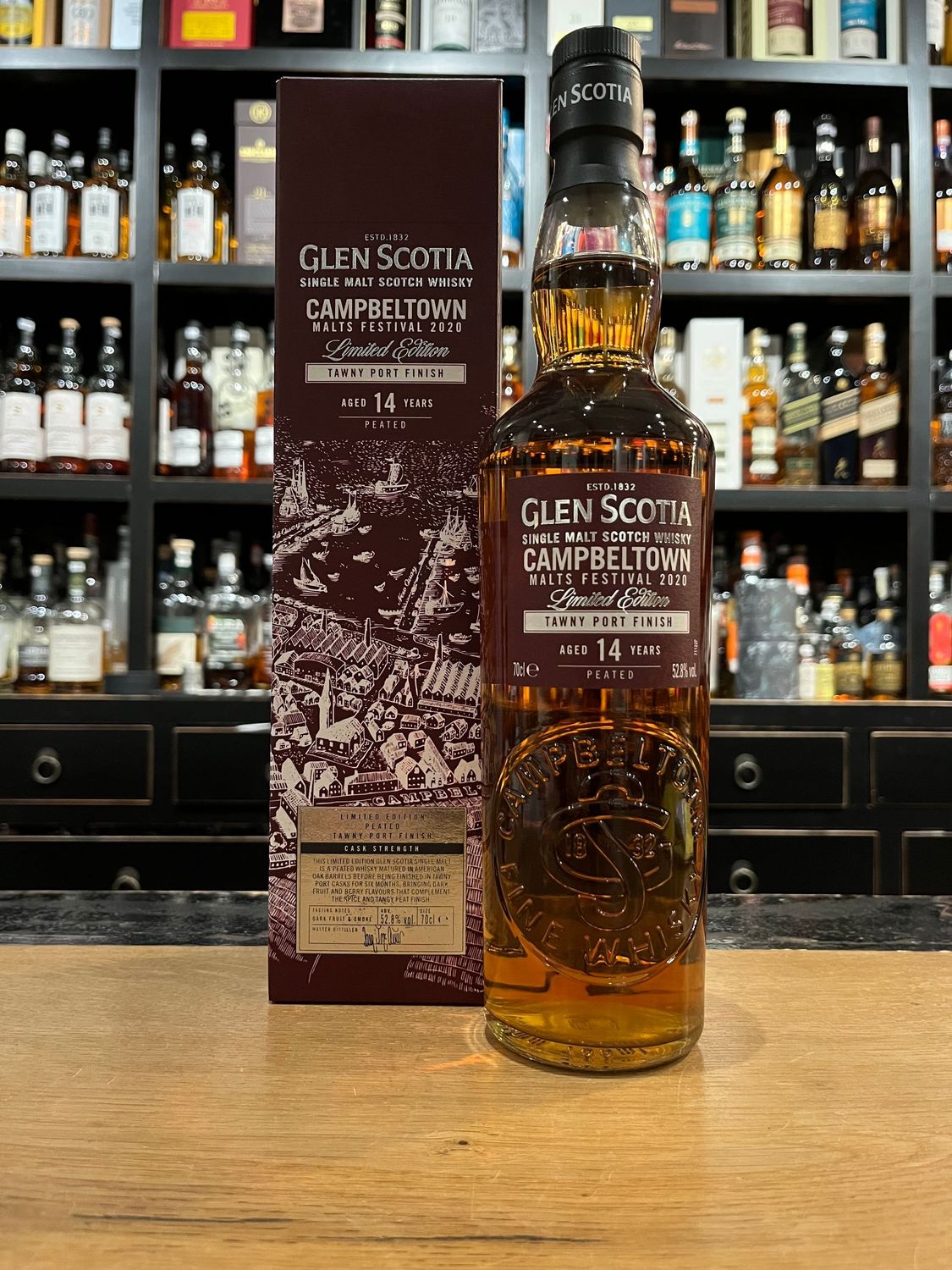 Glen Scotia 14 Jahre Campbeltown Festival 2020 mit 0,7l und 52,8%