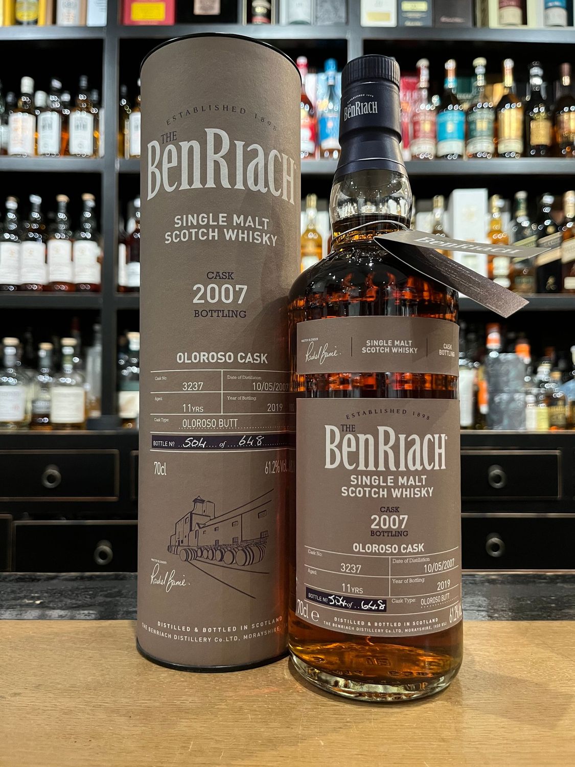 Benriach 11 Jahre Oloroso-Sherry Cask Bottling mit 0,7l und 61,2%