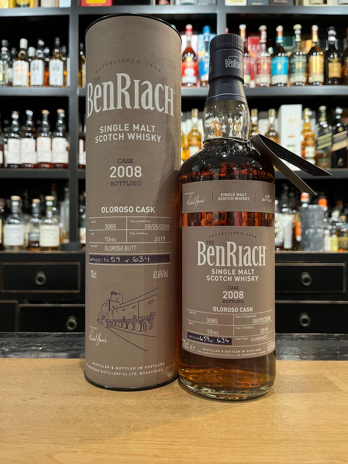 Benriach 10 Jahre Oloroso-Sherry Cask Bottling mit 0,7l und 61,6%