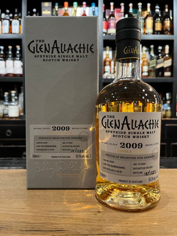 Glenallachie 10 Jahre 2009/2020 Bourbon Single Cask mit 0,7l und 59,3% Glenallachie 10 Jahre 2009/2020 Bourbon Single Cask mit 0,7l und 59,3%