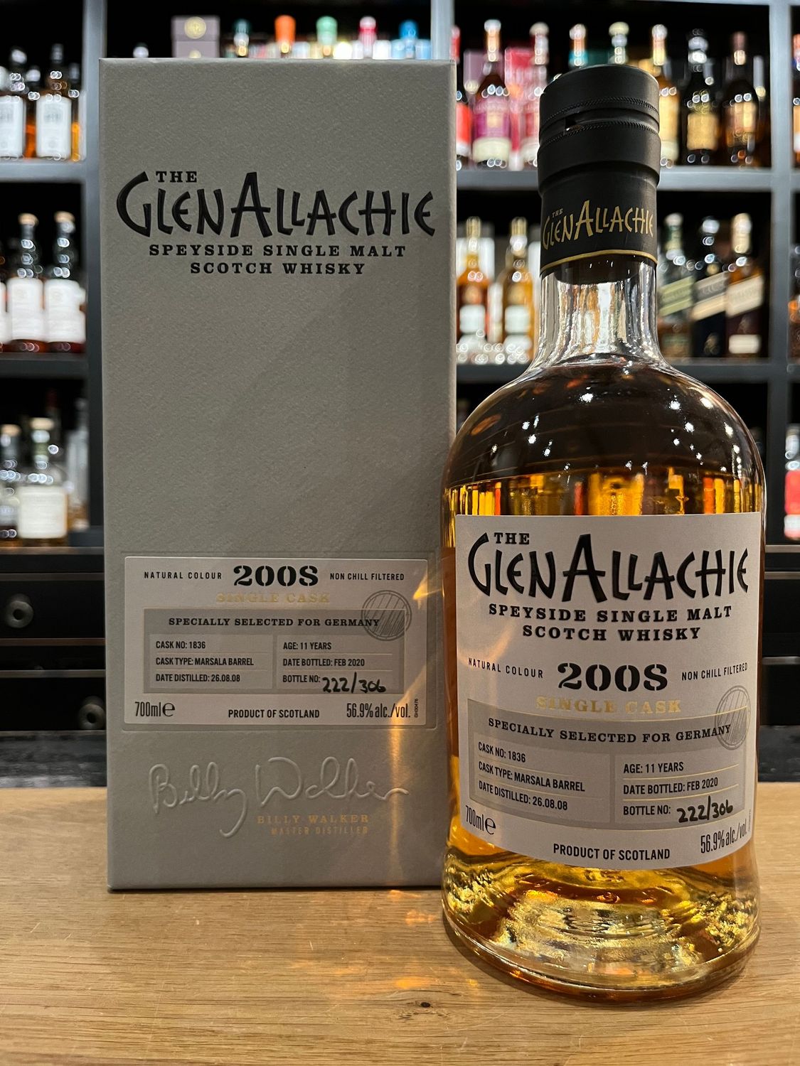 Glenallachie 11 Jahre 2008/2020 Marsala Single Cask mit 0,7l und 56,9%