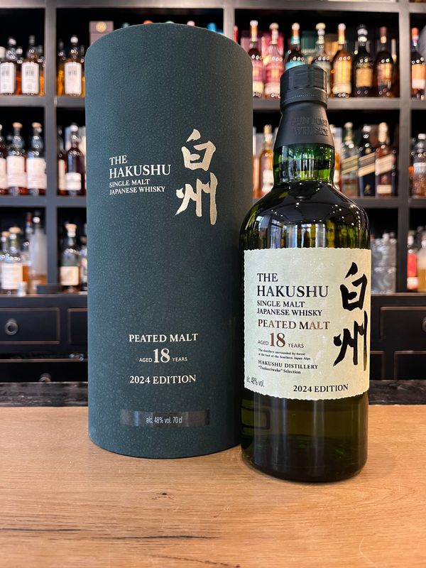 Hakushu 18 Jahre Peated Malt Tsukuriwake Edition 2024 mit 0,7l und 48% Hakushu 18 Jahre Peated Malt Tsukuriwake Edition 2024 mit 0,7l und 48%