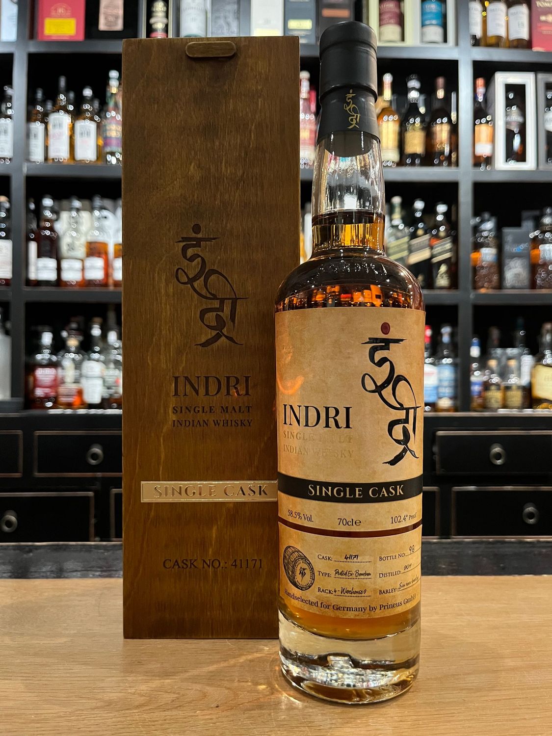 Indri 5 Jahre Single Bourbon Cask #41171 Only for Germany
