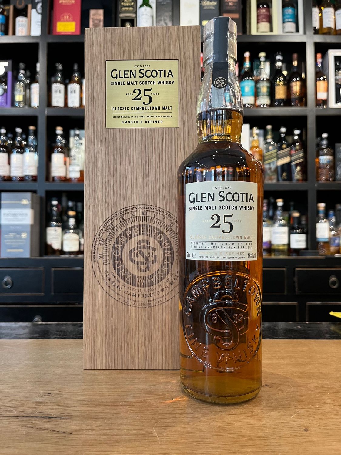 Glen Scotia 25 Jahre mit 0,7l und 48,8%