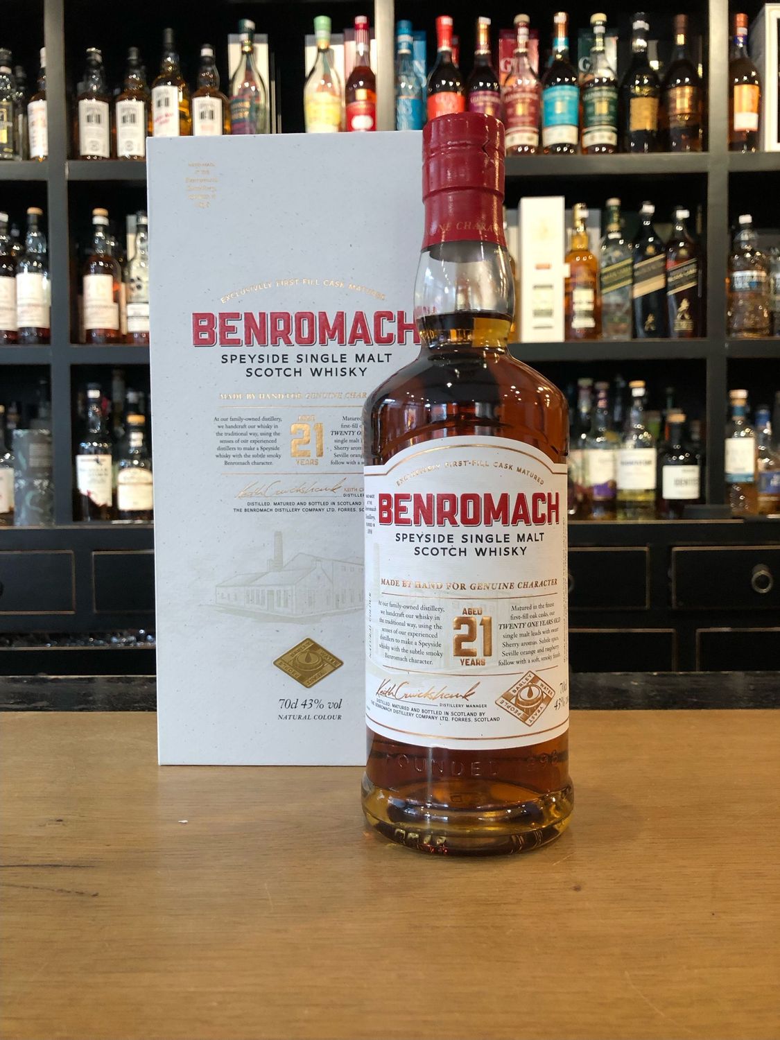 Benromach 21 Jahre mit 0,7l und 43%