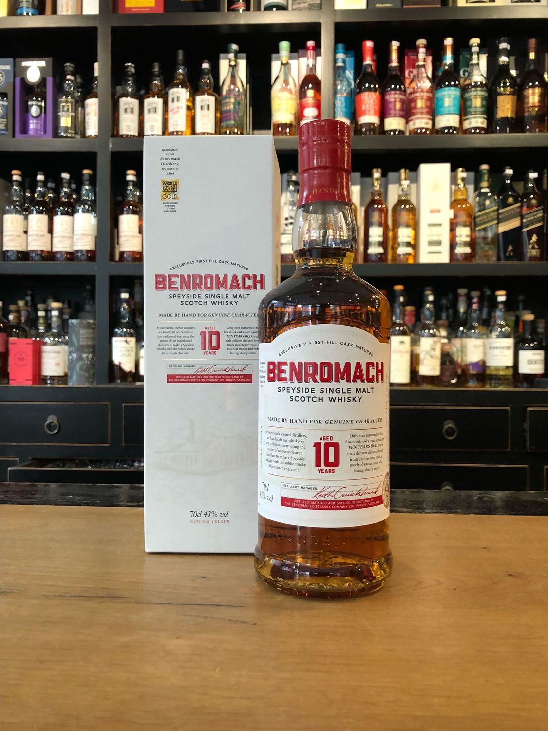 Benromach 10 Jahre Neue Version mit 0,7l und 43%