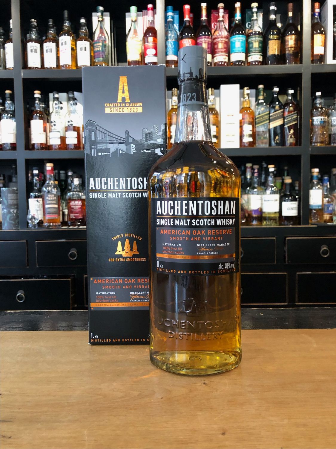 Auchentoshan American Oak Reserve mit 1 L und 40%
