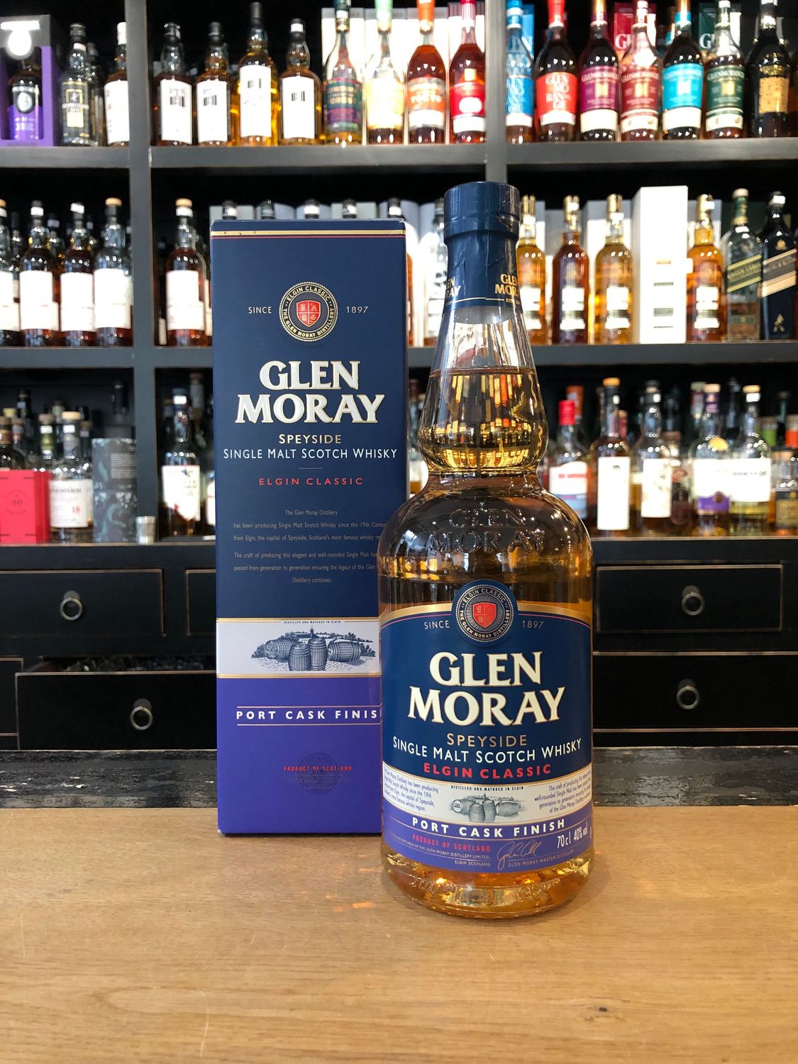 Glen Moray Elgin Port Cask Finish mit 0,7l und 40%