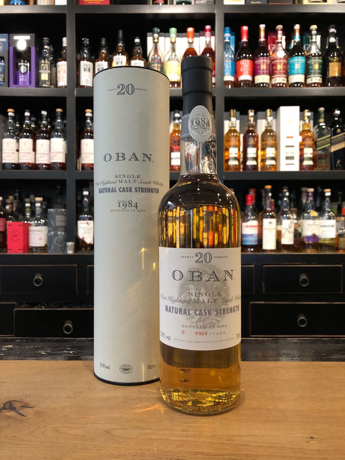 Oban 20 Jahre 1984/2004 mit 0,7L und 57,9%