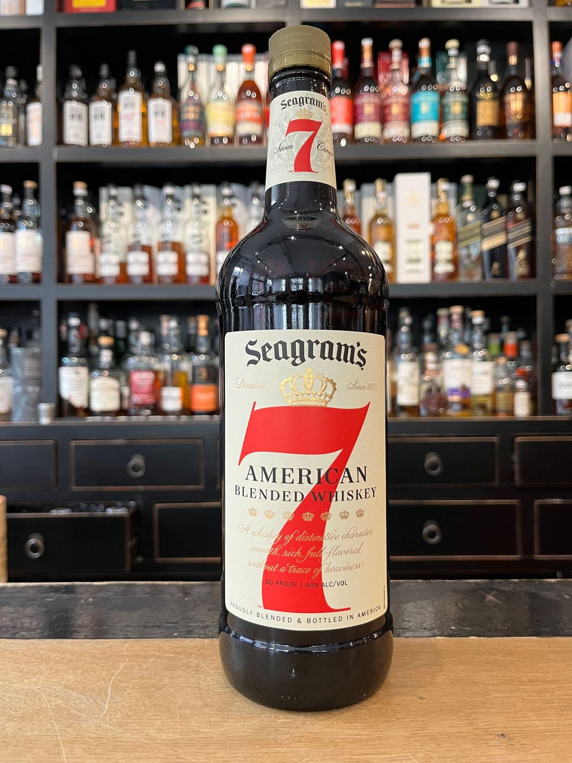 Seagrams 7 Crown American Whiskey mit 1l und 40%
