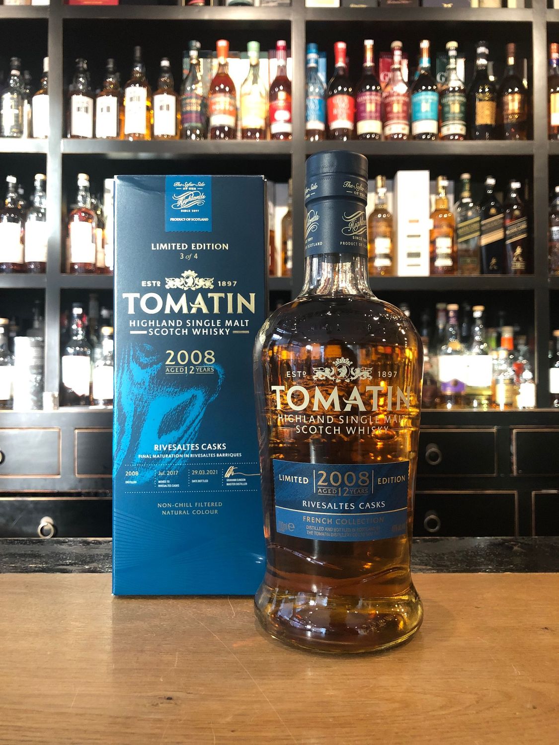 Tomatin Rivesaltes Casks 12 Jahre 2008/2021 mit 0,7 L und 46%