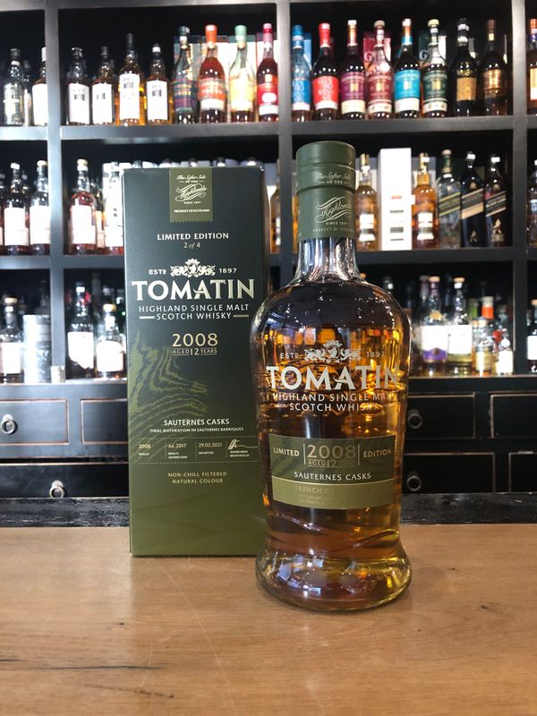 Tomatin Sauternes Casks 2008/2021 mit 0,7 L und 46%