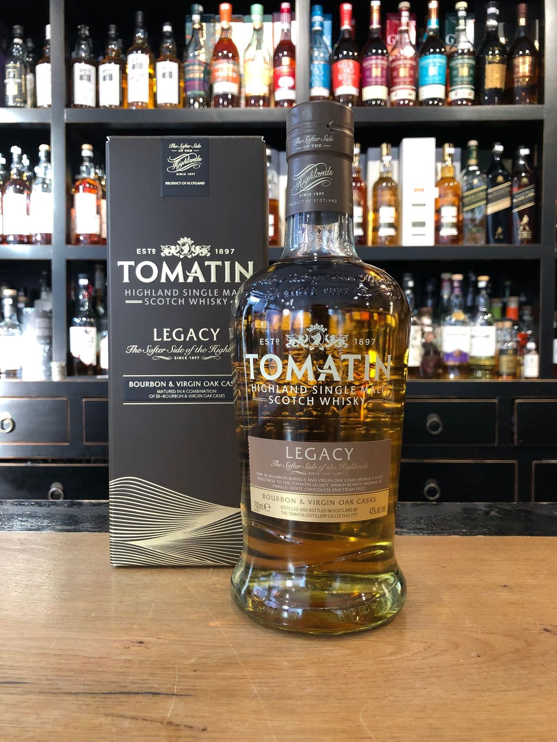 Tomatin Legacy mit 0,7 L und 43%