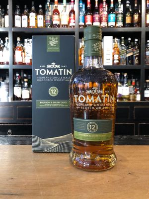Tomatin 12 Jahre Bourbon & Sherry Casks mit 0,7 L und 43% Tomatin 12 Jahre Bourbon & Sherry Casks mit 0,7 L und 43%