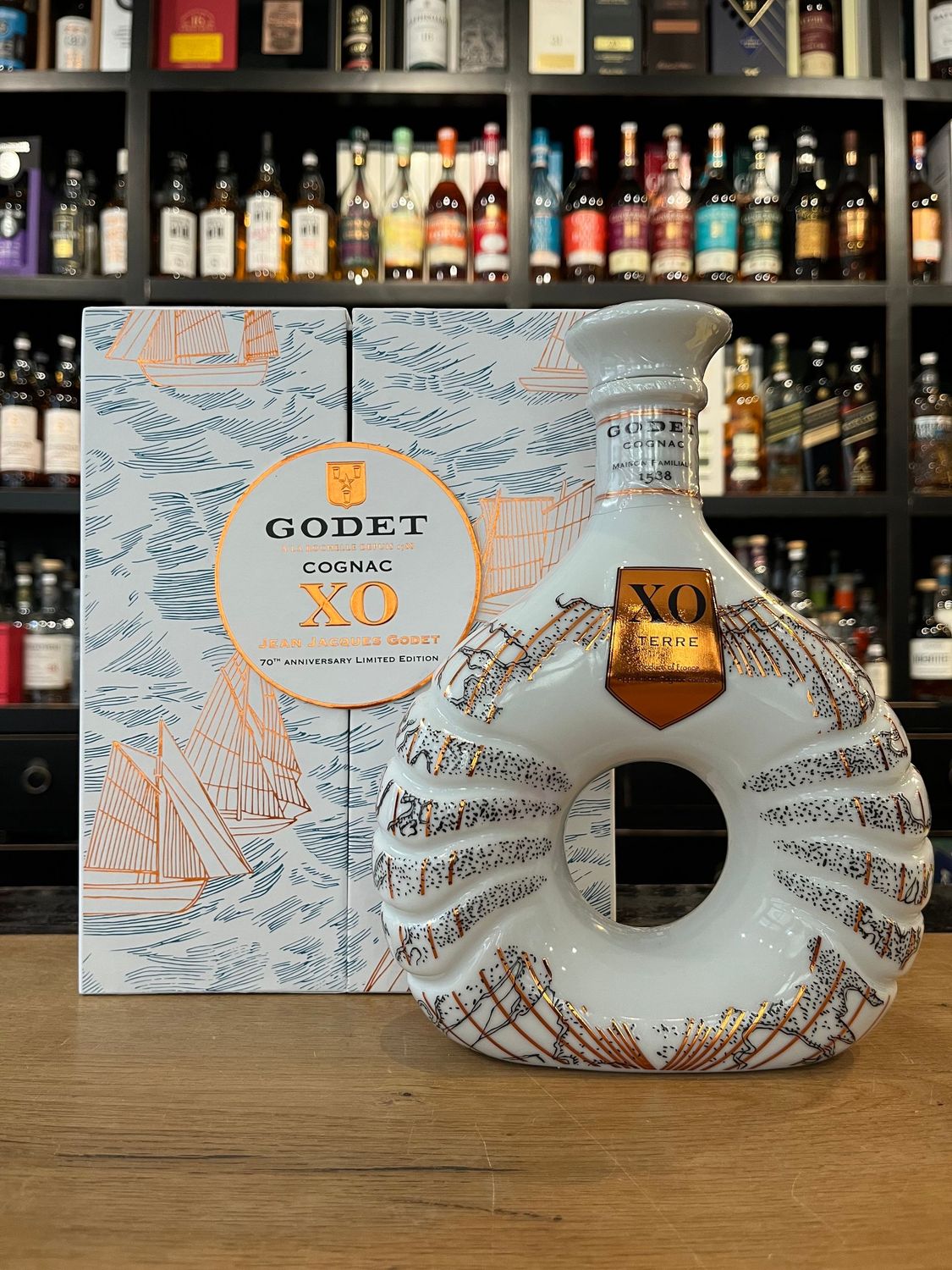 Godet Cognac XO Terre Ceramic Limited Edition mit 0,7l und 40%