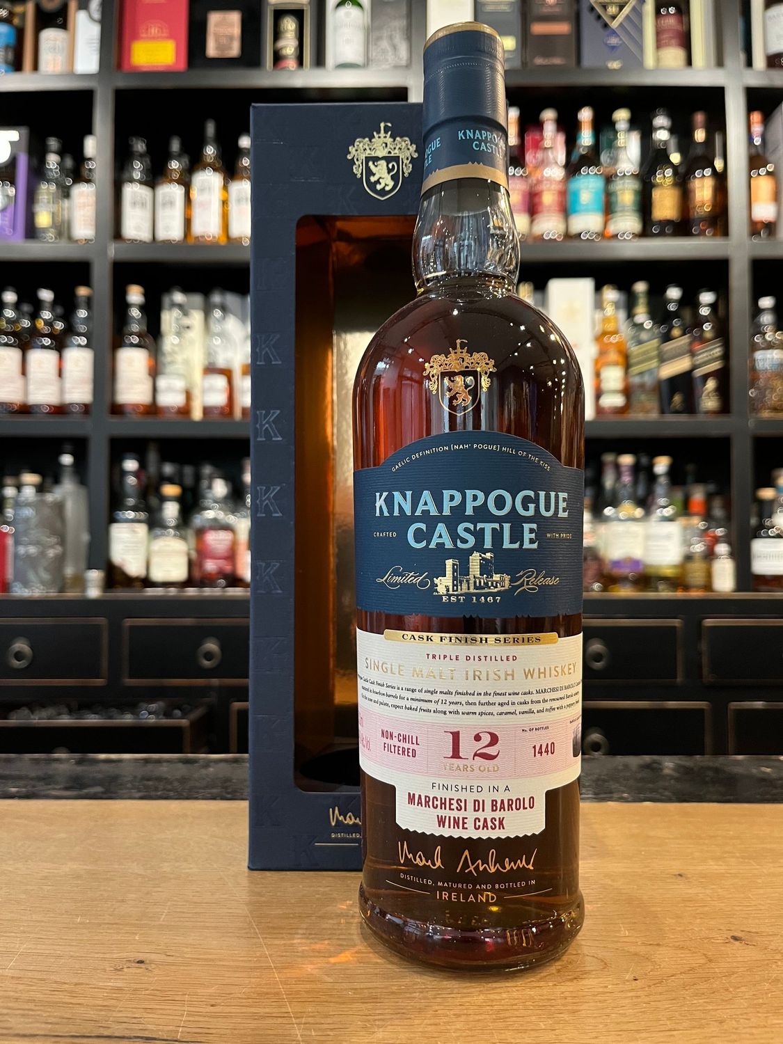 Knappogue Castle 12 Jahre Barolo Cask Finish mit 0,7L und 46%