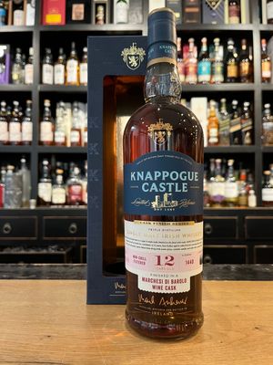 Knappogue Castle 12 Jahre Barolo Cask Finish mit 0,7L und 46% Knappogue Castle 12 Jahre Barolo Cask Finish mit 0,7L und 46%