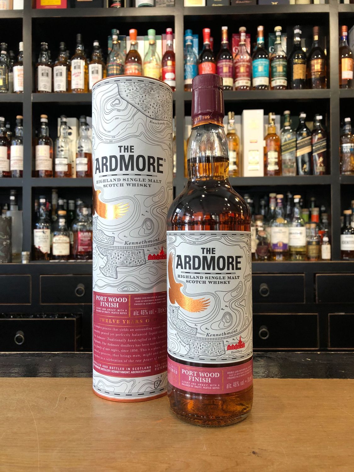 Ardmore 12 Jahre Port Wood mit 0,7l und 46%