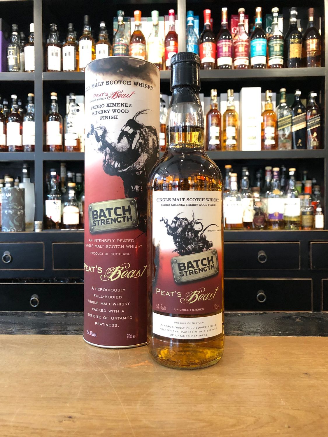 Peat's Beast Batch Strength PX Sherry Finish mit 0,7L und 54,1%