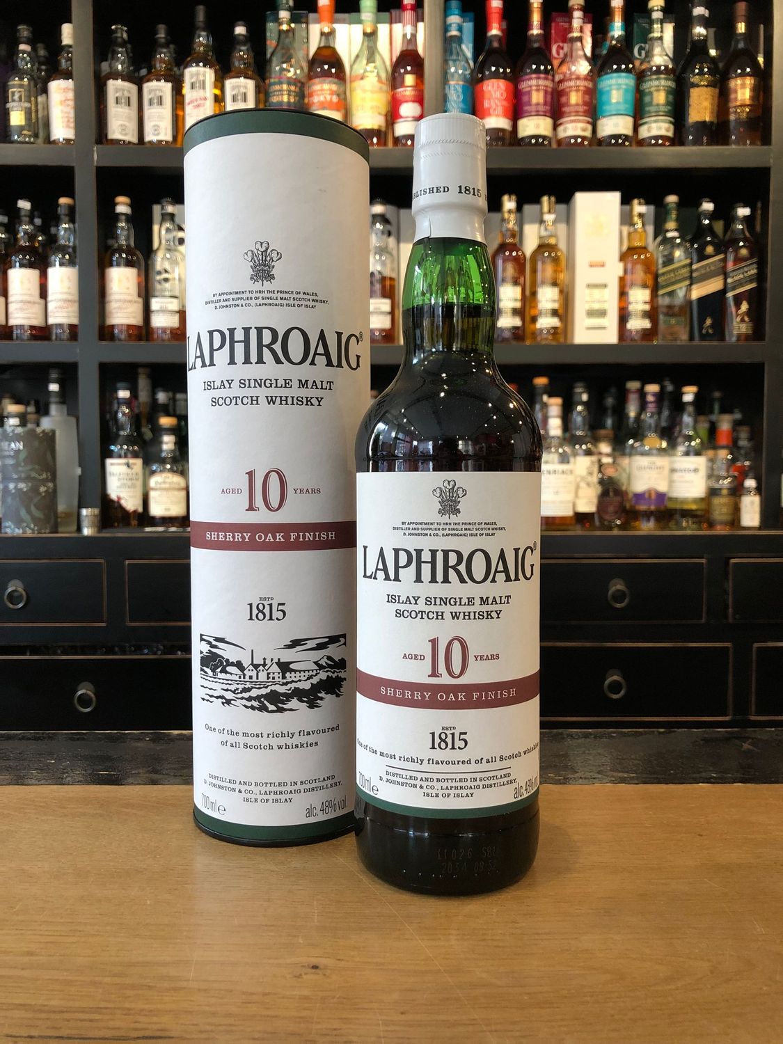 Laphroaig 10 Jahre Sherry Oak Finish mit 0,7L und 48%