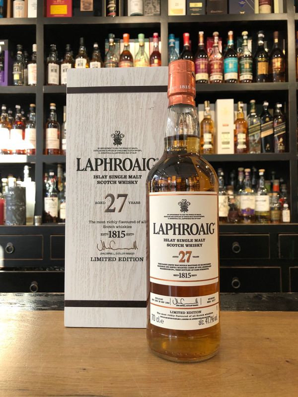 Laphroaig 27 Jahre Limited Edition mit 0,7 L und 41,7% Laphroaig 27 Jahre Limited Edition mit 0,7 L und 41,7%