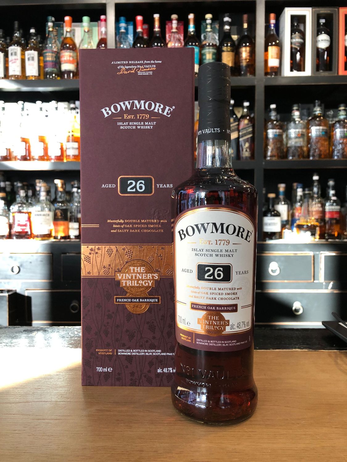 Bowmore 26 Jahre French Oak mit 0,7l und 48,7%