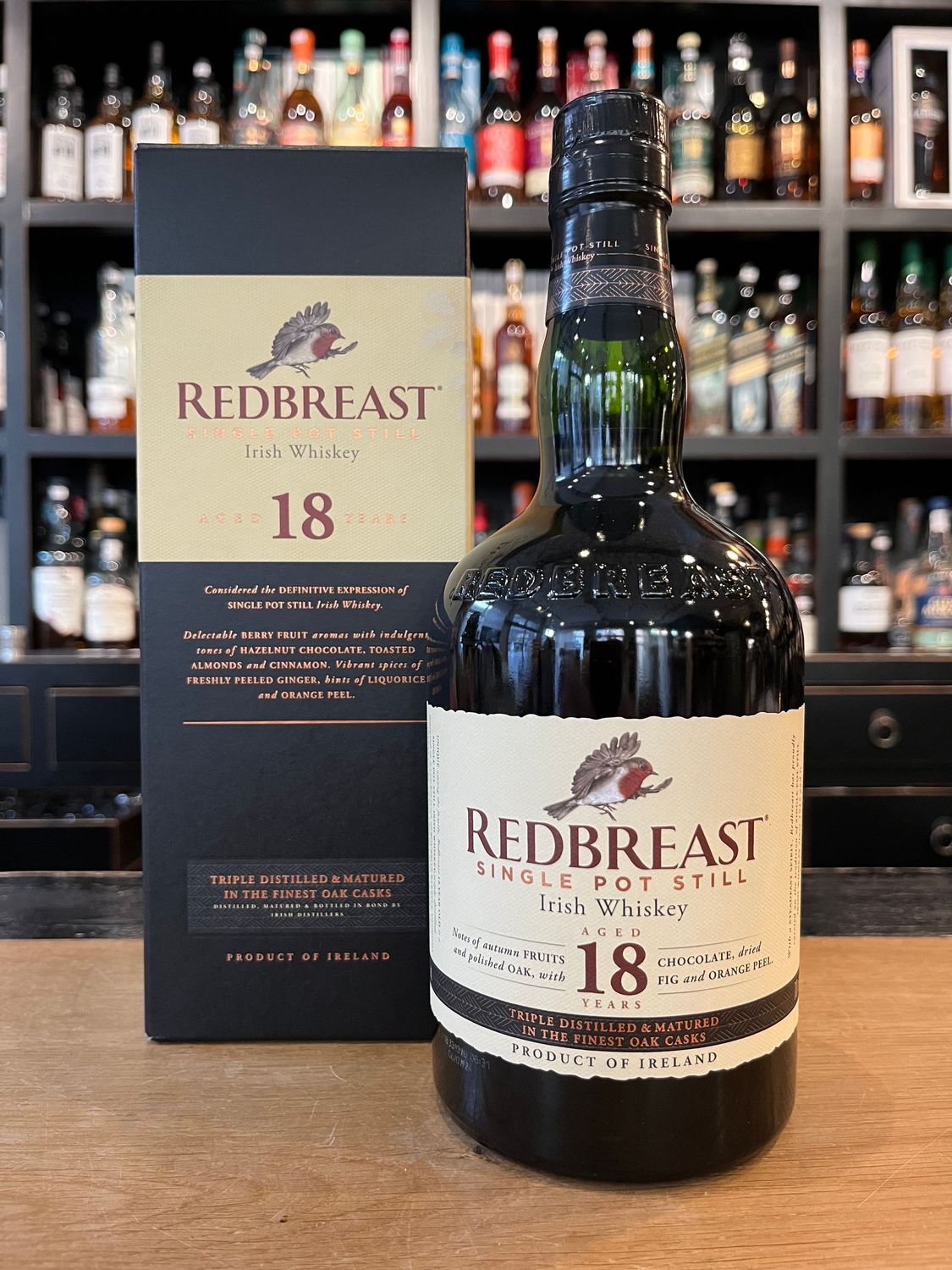 Redbreast 18 Jahre mit 0,7l und 46%