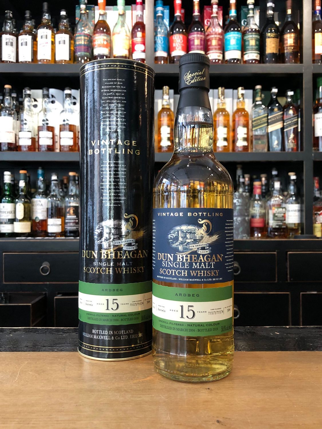 Ardbeg 15 Jahre 2004/2019 Dun Bheagan mit 0,7 und 58,6%