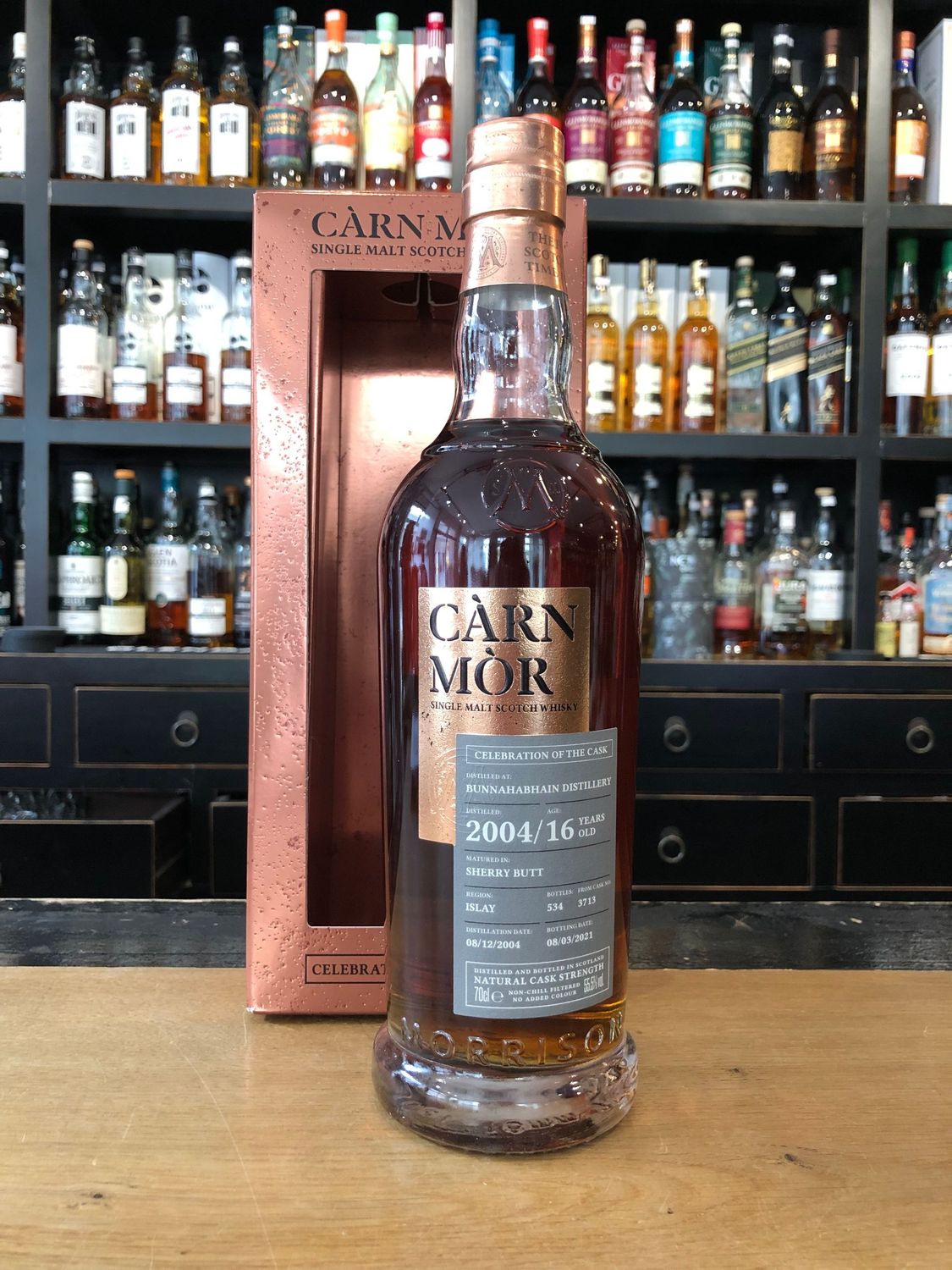 Bunnahabhain 16 Jahre 2004/2021 Sherry Cask mit 0,7L und 55,5%