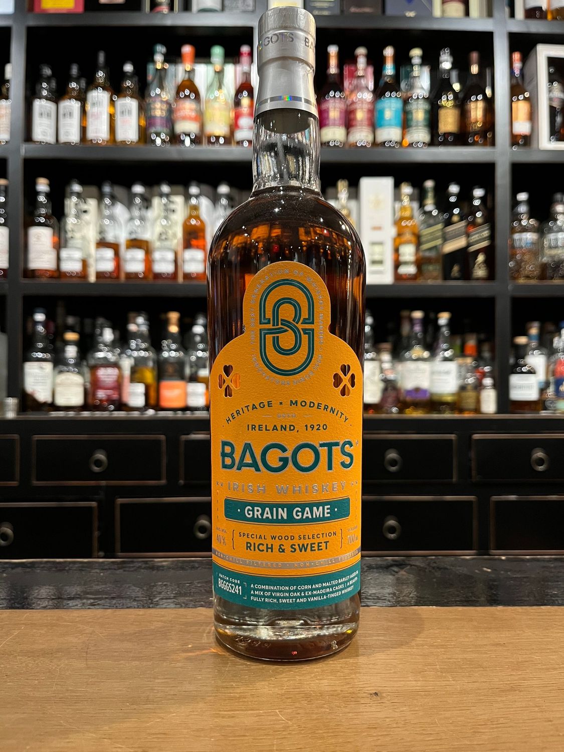 Bagots Irish Whiskey Grain Game mit 0,7l und 40%