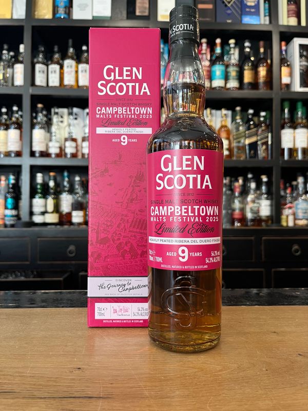 Glen Scotia 9 Jahre Heavily Campbeltown Festival 2025 mit 0,7l und 54,3% Glen Scotia 9 Jahre Heavily Campbeltown Festival 2025 mit 0,7l und 54,3%