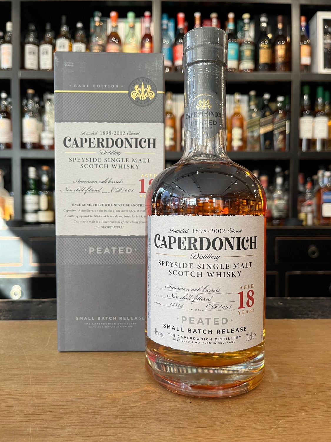 Caperdonich 18 Jahre Closed Distillery mit 0,7l und 48% eine Rarität