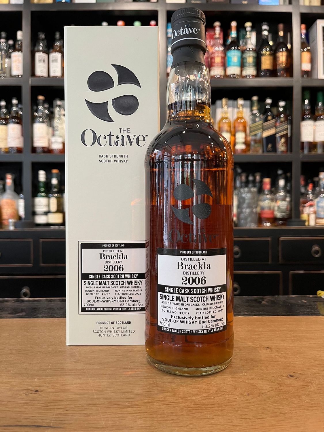 Brackla 14 Jahre mit 0,7L und 53,2% Soul of Whisky Edition nur 67 Flaschen