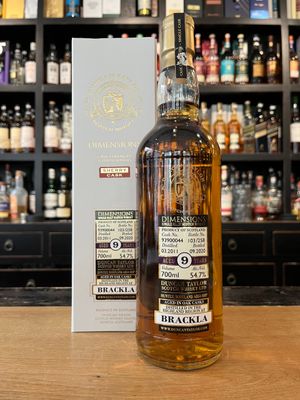 Brackla 9 Jahre Sherry Cask Dimensions mit 0,7L und 54,7% Brackla 9 Jahre Sherry Cask Dimensions mit 0,7L und 54,7%