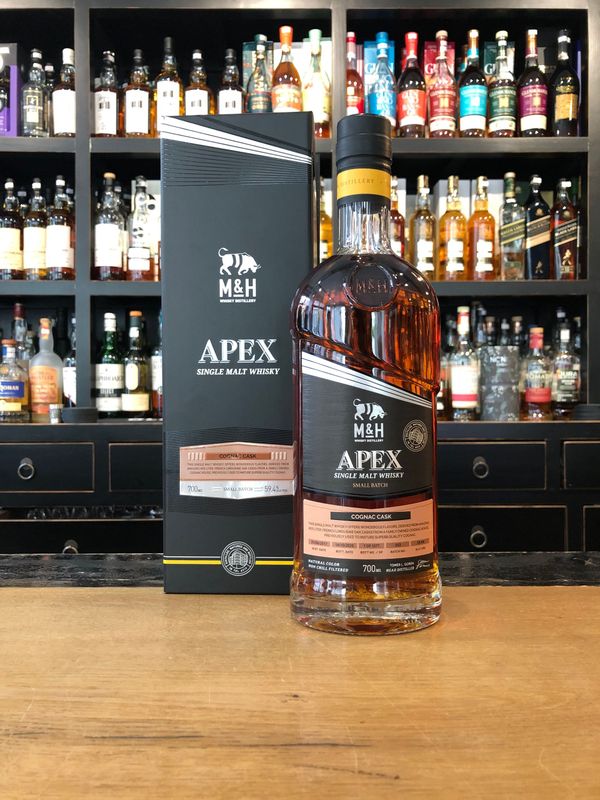 M&H Milk & Honey Apex Cognac Casks mit 0,7 und 59,4% M&H Milk & Honey Apex Cognac Casks mit 0,7 und 59,4%