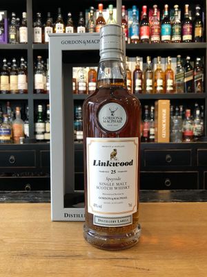 Linkwood 25 Jahre (G&M Distillery Label) mit 0,7l und 43% Linkwood 25 Jahre (G&M Distillery Label) mit 0,7l und 43%