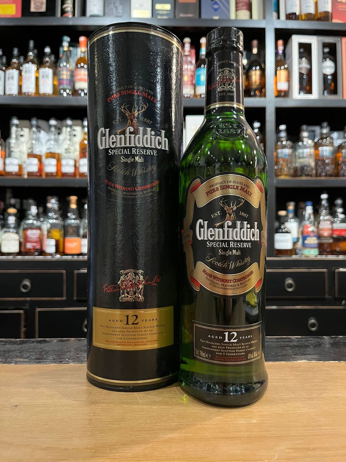Glenfiddich 12 Jahre  Alte Abfüllung mit 0,7l und 40%