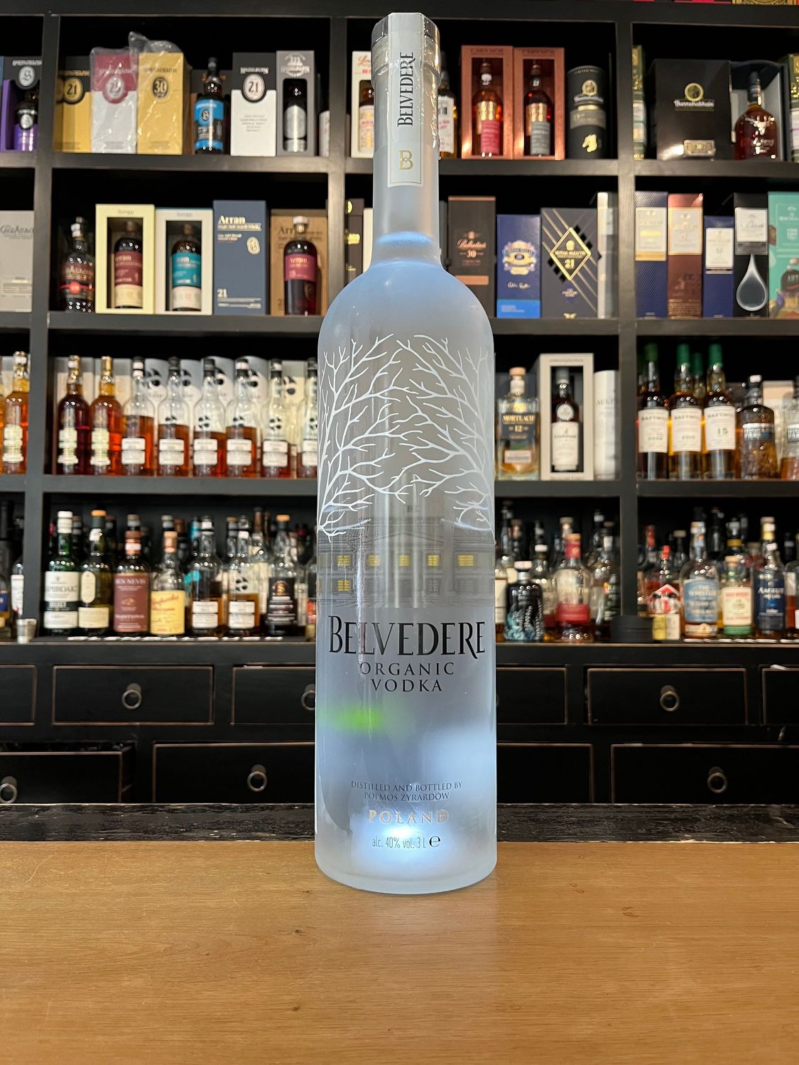 Belvedere Vodka mit 3L und 40% mit Beleuchtung