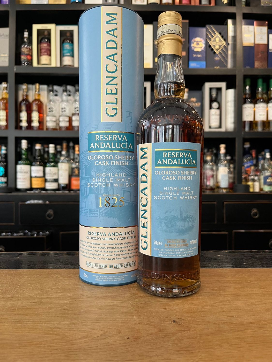Glencadam Reserva Andalucía Oloroso mit 0,7l und 46%