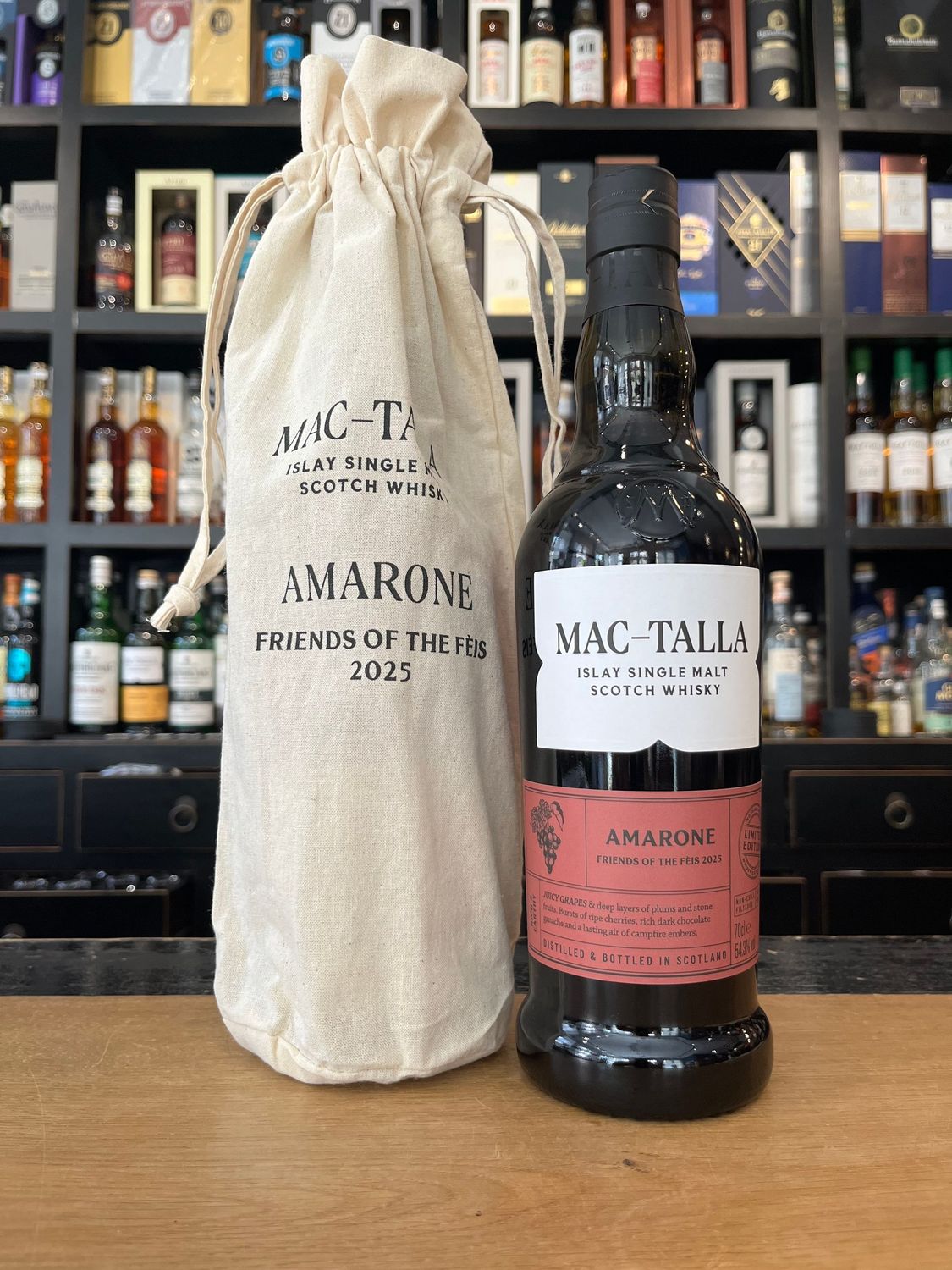 Mac-Talla Fèis Ìle 2025 Amarone Cask mit 0,7 und 54,3%